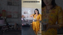 Thumbnail for "Make any tawa non-stick with this trick." 😉🤪🤣 #relatable #comedy #funny #shorts | Radhika Maroo