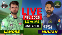 Thumbnail for PSL Live: Lahore vs Multan, 16th Match | LQ vs MS Live | Scores & Commentary | MS BAT