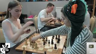 Thumbnail for WFM Fatality (2028) vs Pinkamena (1751). Chess Fight Night. Blitz | CFN Channel