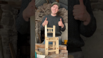 Thumbnail for Valentines chair #ireland #valentinesday #chair #woodwork #suganchair #handtools #ash #firewood | Eoin Reardon