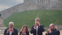 Thumbnail for The London Vegetable Orchestra plays at Windsor Castle and King Charles plays the carrot 