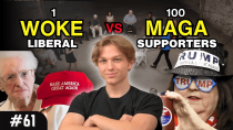 Thumbnail for 1 Liberal vs 100 Trump Supporters | Ep 61