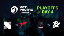 Thumbnail for DRX vs. TLN - VCT Pacific - Stage 1 - Playoffs - Day 4
