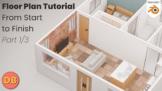 Thumbnail for In-Depth Floor Plan Tutorial Part 1 [UPDATED 2025] | Dude Blender