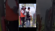 Thumbnail for He Accidentally Jumped Without A Bunjee Cord 😰 #interesting | IdkSterling