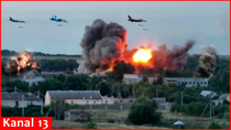Thumbnail for Ukraine's F-16, Su-27, MiG-29, Mirage 2000 jets begin destroying Russian targets as a team | Kanal13