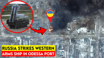Thumbnail for Shocking! Russia’s Iskander Hits High-Value Western Arms Ship in Odessa | Military TV