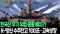 Thumbnail for [뉴스쏙] 'K-방산 빅4' 수주잔고 100조원 육박…유럽·중동 방위비 증액 움직임도 영향 / 연합뉴스TV(YonhapnewsTV) | 연합뉴스TV