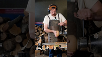 Thumbnail for Turning the world's stinkiest tree into a bowl of ice cream #shorts #icecream #woodworking | justinthetrees
