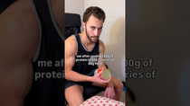 Thumbnail for me after seeing 200g of protein in 500 calories of dog food | FunnyMemeSpot Backup