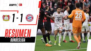 Thumbnail for GOL Y ROJA DE DÍAZ EN UN PARTIDAZO: BAYERN CON 9 IGUALÓ CON LEVERKUSEN | Bayer 1-1 Bayern | RESUMEN