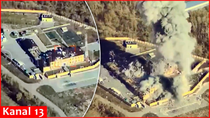 Thumbnail for Ukrainian MiG-29 fighter jet struck building housing Russian infantry with French bombs in Belgorod | Kanal13