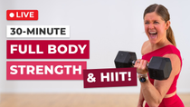 Thumbnail for Live 30-Minute Full Body Strength + HIIT Finisher | nourishmovelove