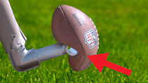 Thumbnail for World's Longest Field Goal- Robot vs NFL Kicker | Mark Rober