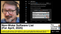 Thumbnail for Non-Woke Software List (For April, 2025) | The Lunduke Journal