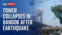 Thumbnail for Dozens trapped as tower collapses in Bangkok - after 7.7 earthquake hits Myanmar | Sky News