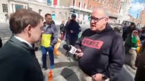 Thumbnail for Jew Ezra Levant gets a warm welcome at yesterday’s anti-immigration protest in Dublin