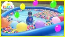 Thumbnail for BALLOON POP SURPRISE TOYS CHALLENGE in giant ball pit | Ryan's World