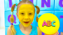 Thumbnail for Nastya Learns English Alphabet with dad | Like Nastya
