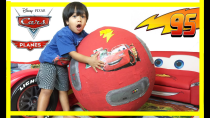 Thumbnail for GIANT Lightning McQueen Egg Surprise with 100+ Disney Cars Toys | Ryan's World