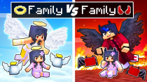 Thumbnail for Minecraft ANGEL Family vs DEMON Family! | Aphmau