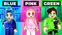 Thumbnail for Only using ONE COLOR in Bloxburg! | ItsFunneh