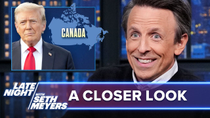 Thumbnail for Carney Tells Trump Canada "Not for Sale," Trump Offends Catholics with AI Pope Image: A Closer Look | Late Night with Seth Meyers
