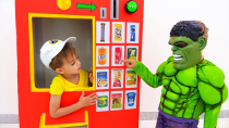 Thumbnail for Vlad and Nikita superheroes vending machine kids toy story | Vlad and Niki