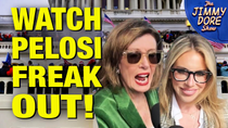Thumbnail for Nancy Pelosi FLIPS OUT Over Reporter’s January 6th Question | The Jimmy Dore Show