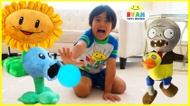 Thumbnail for Plants vs Zombies Plush Garden Warfare Pretend Play with Ryan ToysReview!!! | Ryan's World