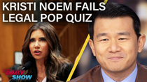 Thumbnail for Kristi Noem Plots Citizenship Hunger Games & Kash Patel Drops Epstein News | The Daily Show