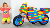 Thumbnail for Vlad and Nikita Ride on Toy Sportbike & play with toys | Vlad and Niki