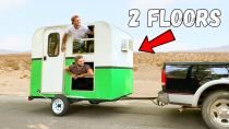 Thumbnail for I Built a TWO-STORY Micro Camper! | President Chay