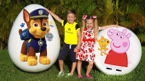 Thumbnail for Diana and Roma play with Giant Surprise eggs | ✿ Kids Diana Show