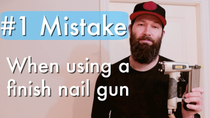Thumbnail for The Absolute #1 Mistake People Make Using a Finish Nail Gun | The Funny Carpenter