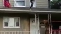 Thumbnail for Fat Girl Jumps Off Roof And Breaks Her Leg