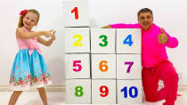 Thumbnail for Настя учит считать до 10 | Like Nastya