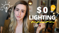 Thumbnail for ZOOM LIGHTING HACKS 💡 | Beginner "how to" for cheap zoom lighting that ROCKS using household lights | Julie Schiro