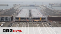 Thumbnail for How the world’s largest underwater tunnel is being built | BBC News