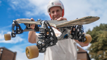 Thumbnail for THIS CRAZY FULL SUSPENSION SKATEBOARD MOD IS WEIRDLY GOOD! | SAMPILGRIMLIFESTYLE