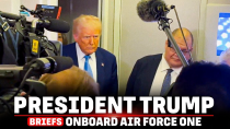 Thumbnail for US President Trump Speaks to Reporters Onboard Air Force One on Putin|Tariffs | USA- Russia Talks