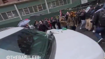 Thumbnail for NYC residents hurl trash from their buildings at pro-palestinian protesters