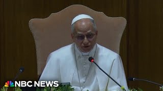 Thumbnail for Pope Leo issues new warning on artificial intelligence | NBC News