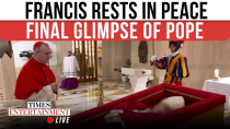 Thumbnail for LIVE NOW: Pope Francis Laid Out In Open Coffin; Final Humble Gesture Breaks Centuries-Old Tradition