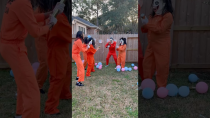 Thumbnail for We snuck into Mr creepy eyes gender reveal #shorts | FunnyMike