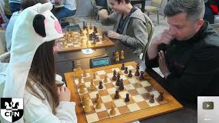 Thumbnail for It was a very risky game! Pinkamena (1788) vs Tkachenko V (0).Chess Fight Night. Blitz | CFN Channel