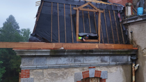 Thumbnail for Installing the dormer window. | Escape to rural France