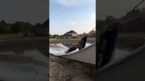 Thumbnail for Homemade trebuchet water slide ends predictably | FunnyMemeSpot