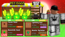 Thumbnail for LIVE Grow A Garden Bee, Seed, Gear & Egg Stocks | DaPotatoKing