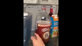Thumbnail for "Mom I can't find the milk" Mom: | FunnyMemeSpot Backup